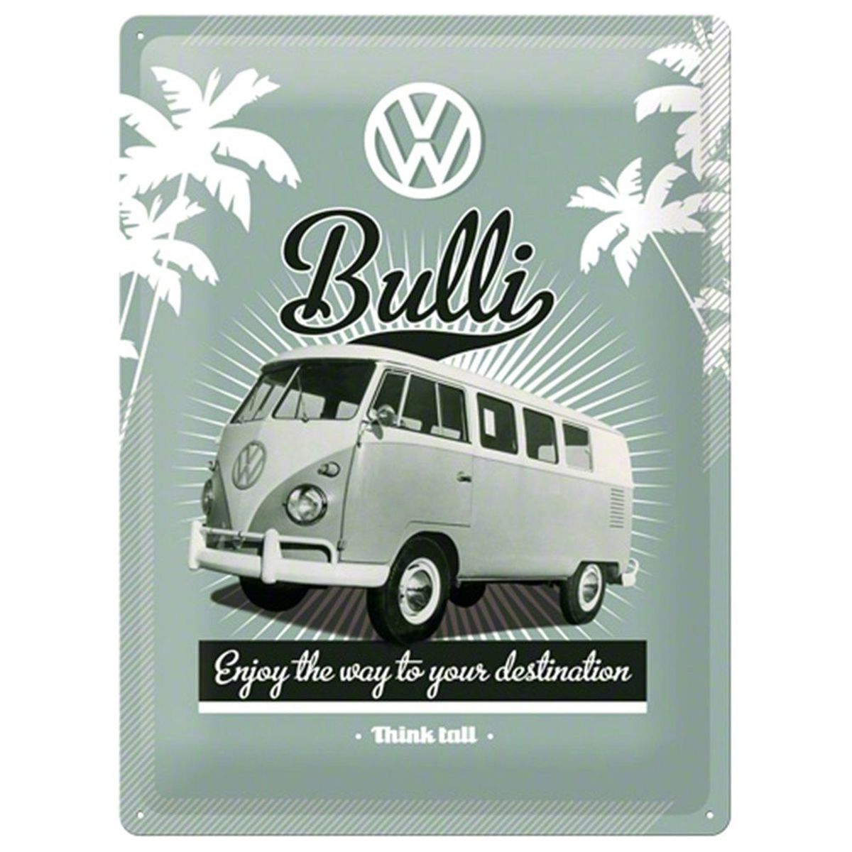 Plaque mtal Volkswagen Bulli 40 x 30 cm