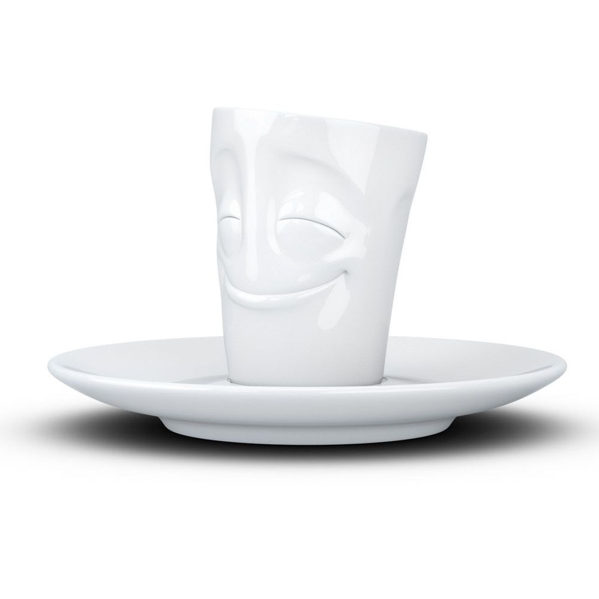 Set expresso en porcelaine blanche Tassen - Heureux