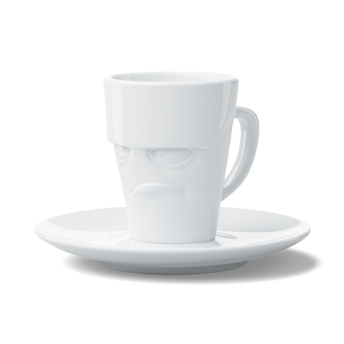 Set expresso en porcelaine blanche Tassen - Grincheux