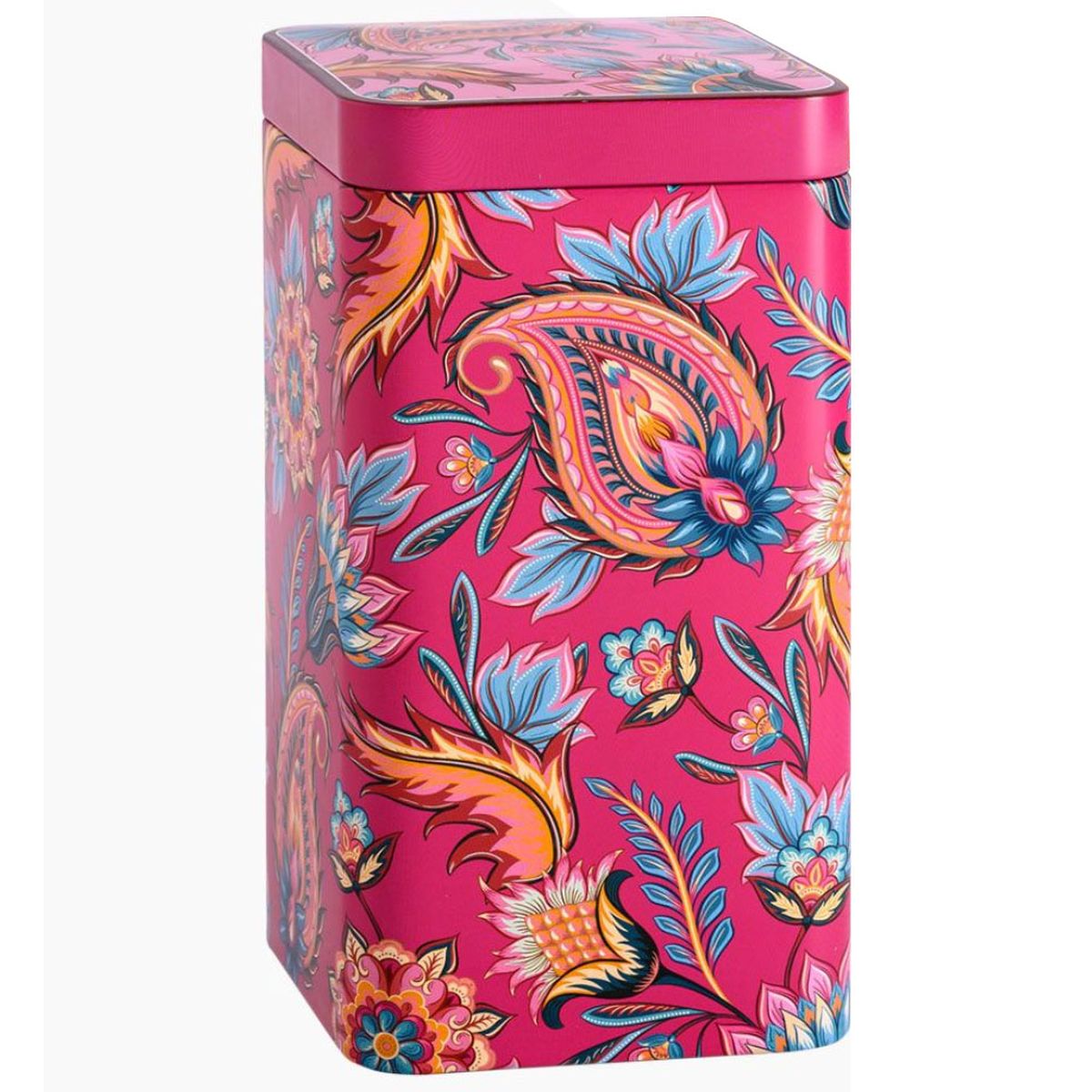 Boite  Th Fireflower Fushia en mtal - 500 grammes