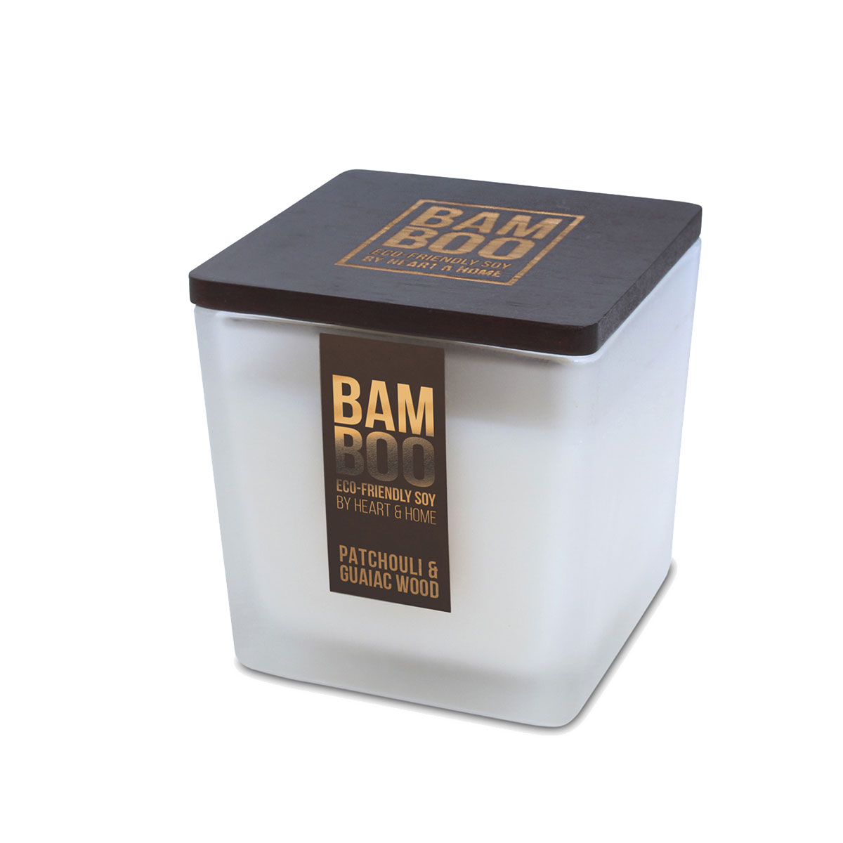 Grande bougie Heart and Home Bambou Patchouli et Bois de Gaac