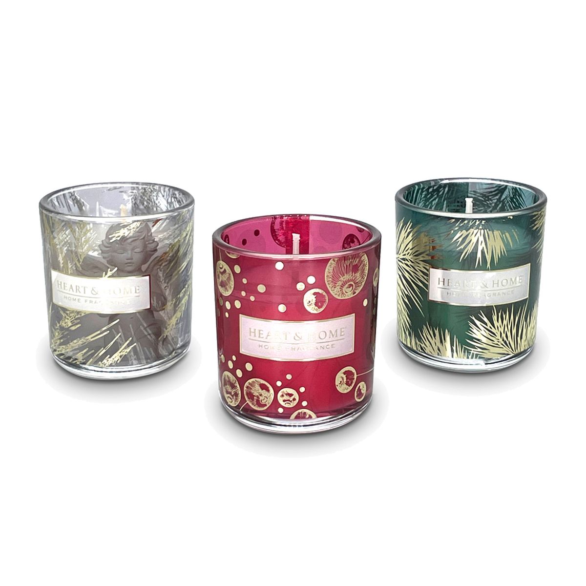 Coffret cadeau 3 bougies votives Heart and Home - Nol