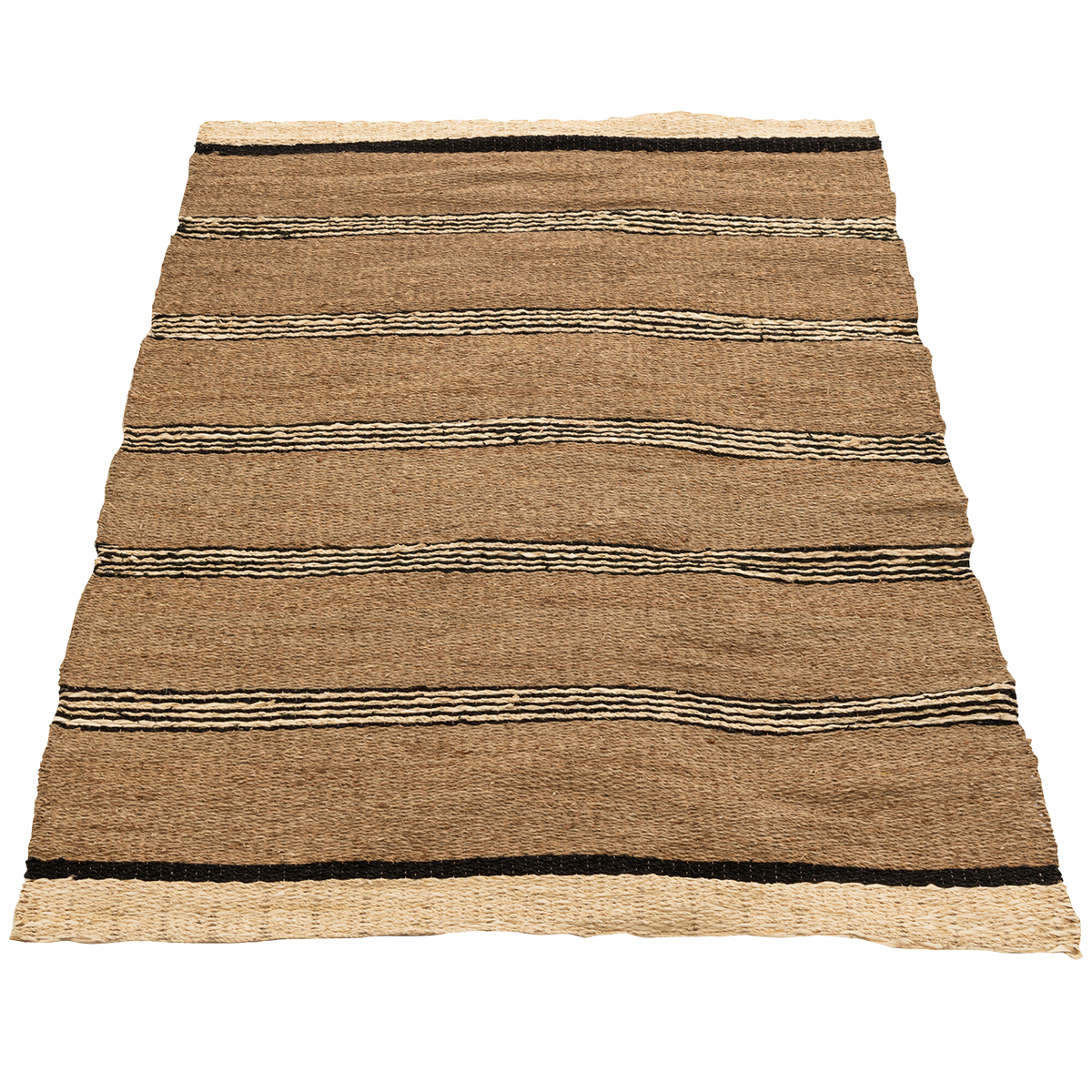 Tapis Ethnique tress en feuilles de palme 214 x 151 cm