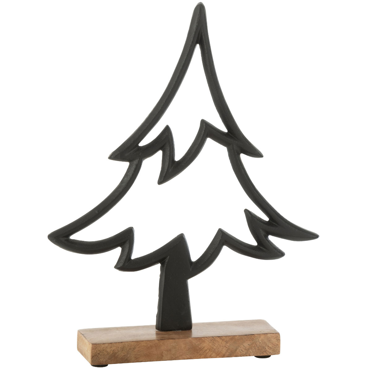 Sapin dcoratif en aluminium noir 25 cm