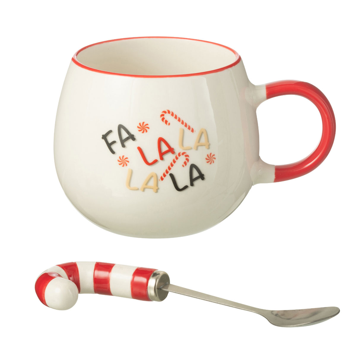 Set cadeau mug et cuillre Candy Cane