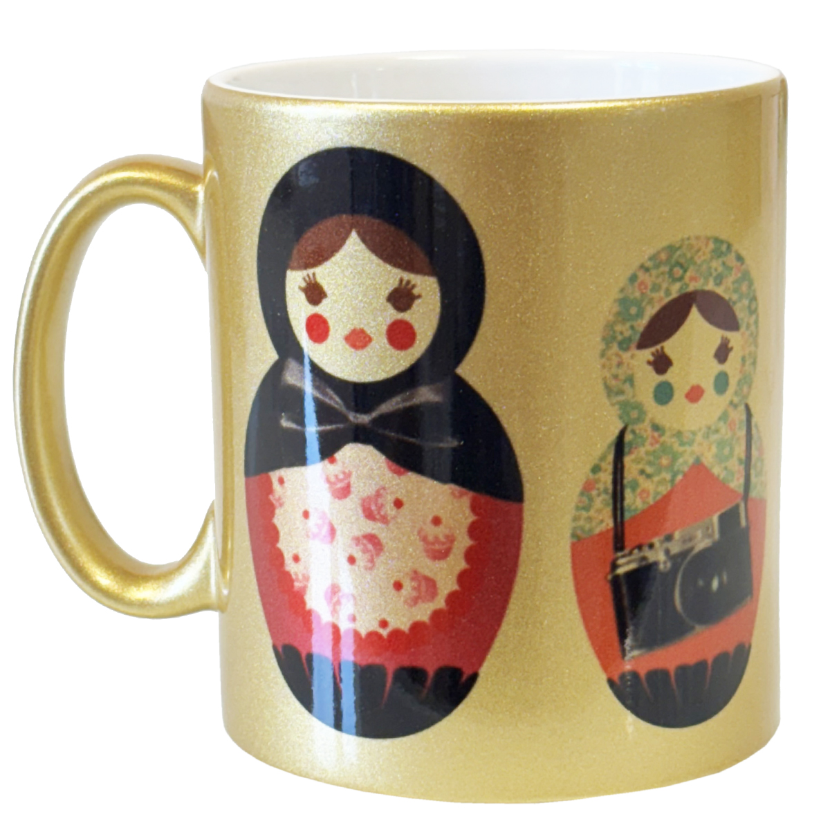 Mug dor Poupes russes par Cbkreation