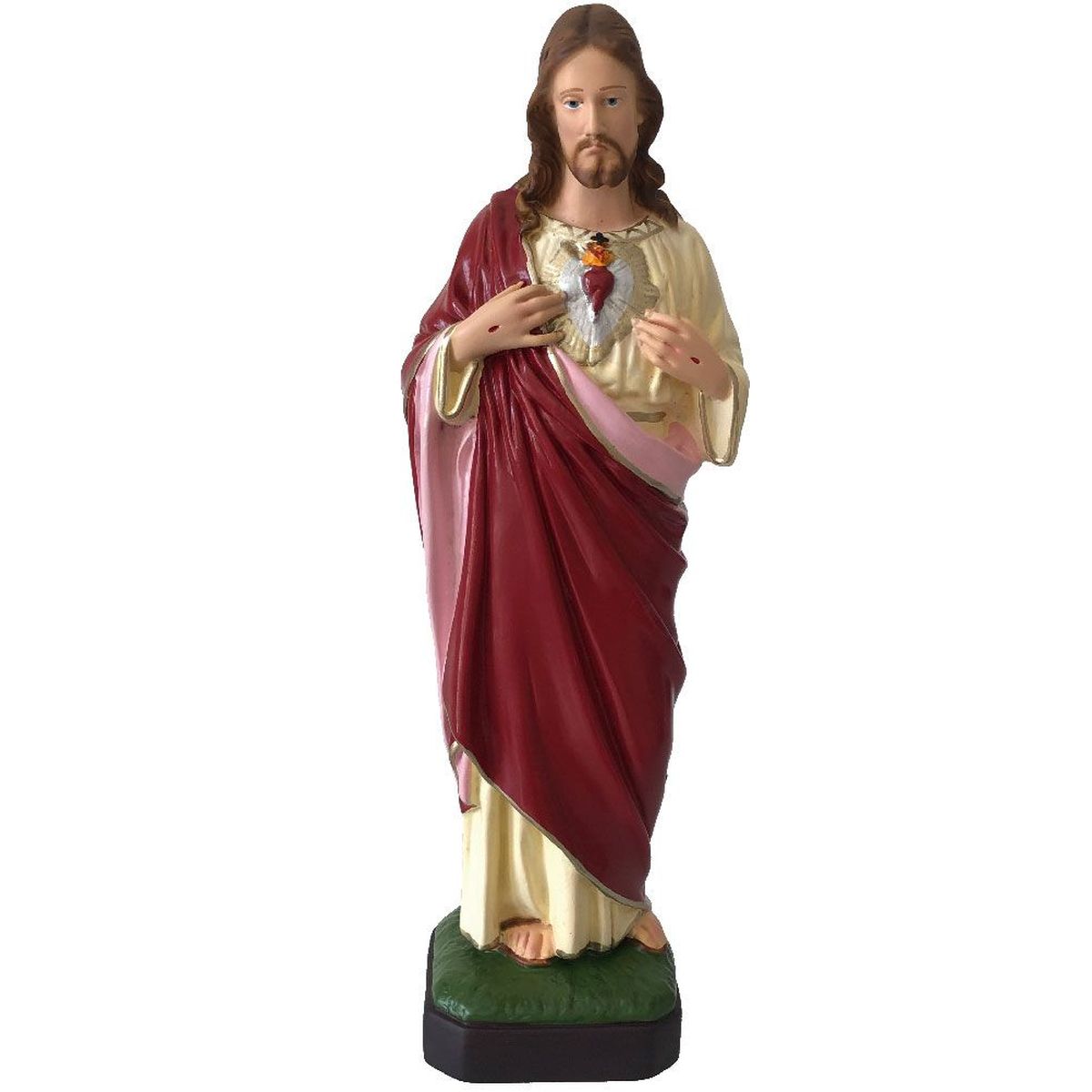 Jsus Christ Sacr Cur en Gomme incassable 29 cm