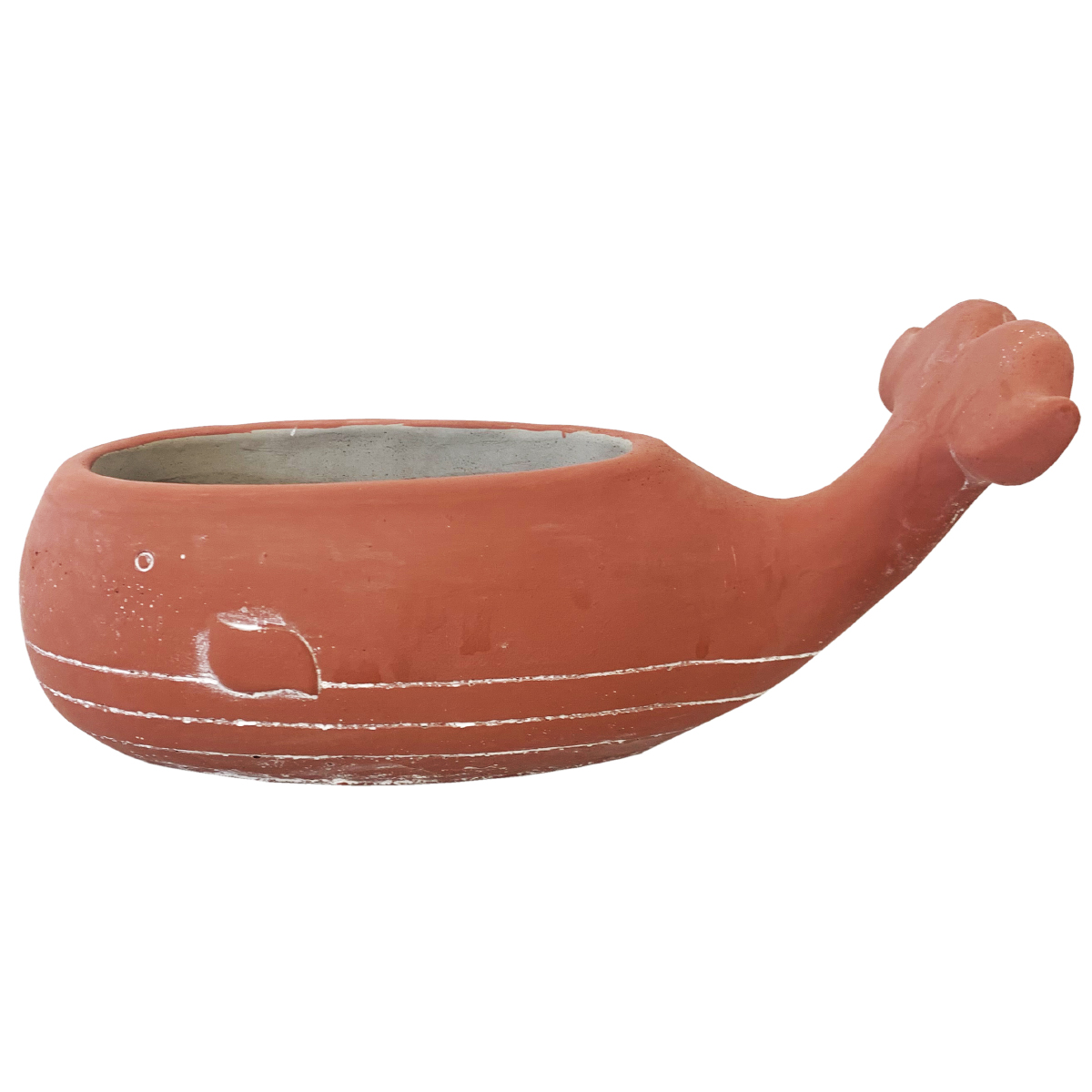 Cache pot baleine rouge 30 cm