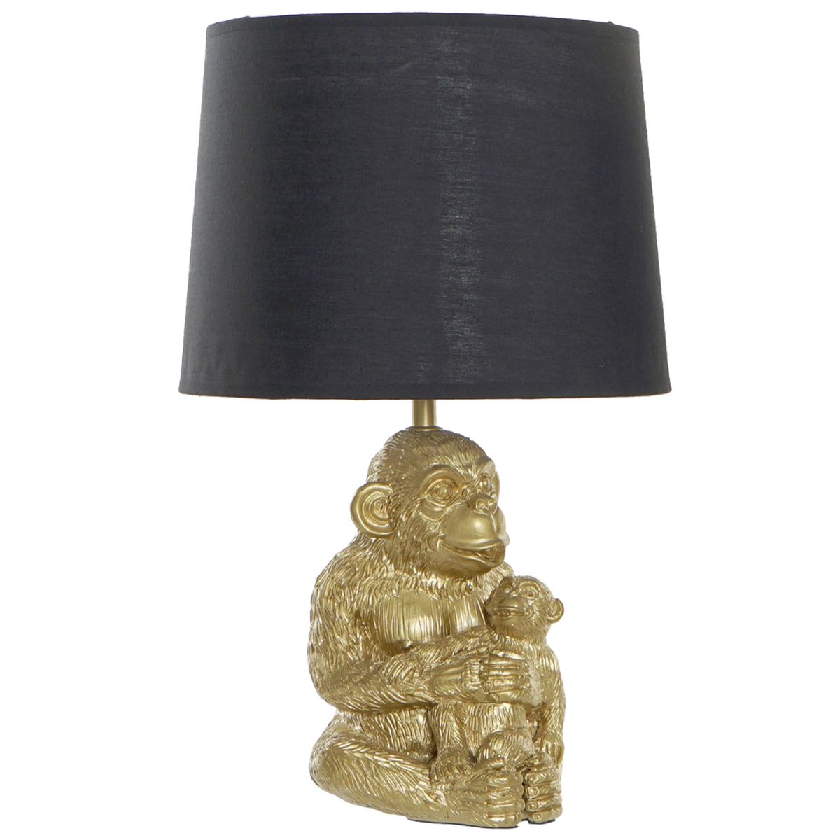 Lampe Singe Dor en rsine - 48 cm