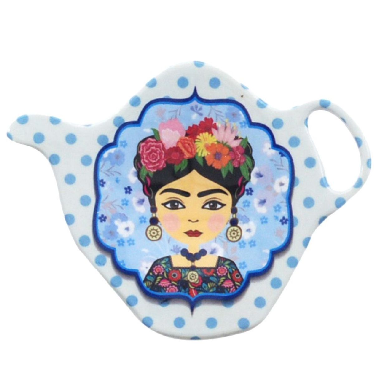 Repose sachet de th Frida Khalo mlamine - Blanc