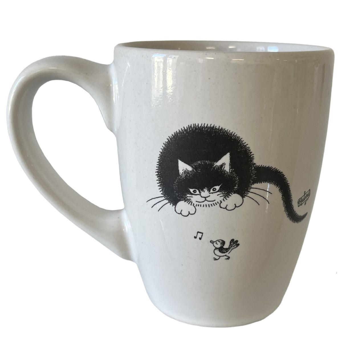 Mug arrondi Les Chats de Dubout - L'oiseau Siffleur