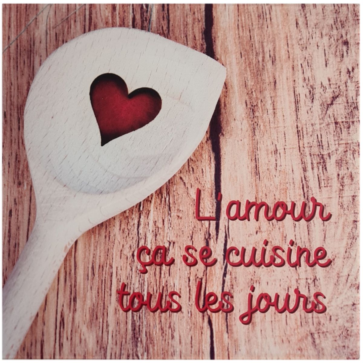 Dessous de plat L'amour a se cuisine tous les jours - 18 cm