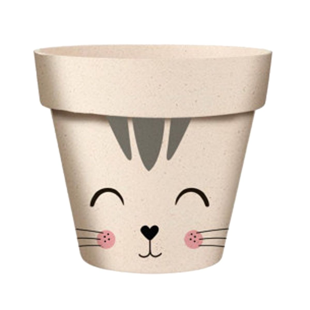 Mini Cache Pot en Fibre de Bambou - Chaton- 7.2 x 6.1 cm