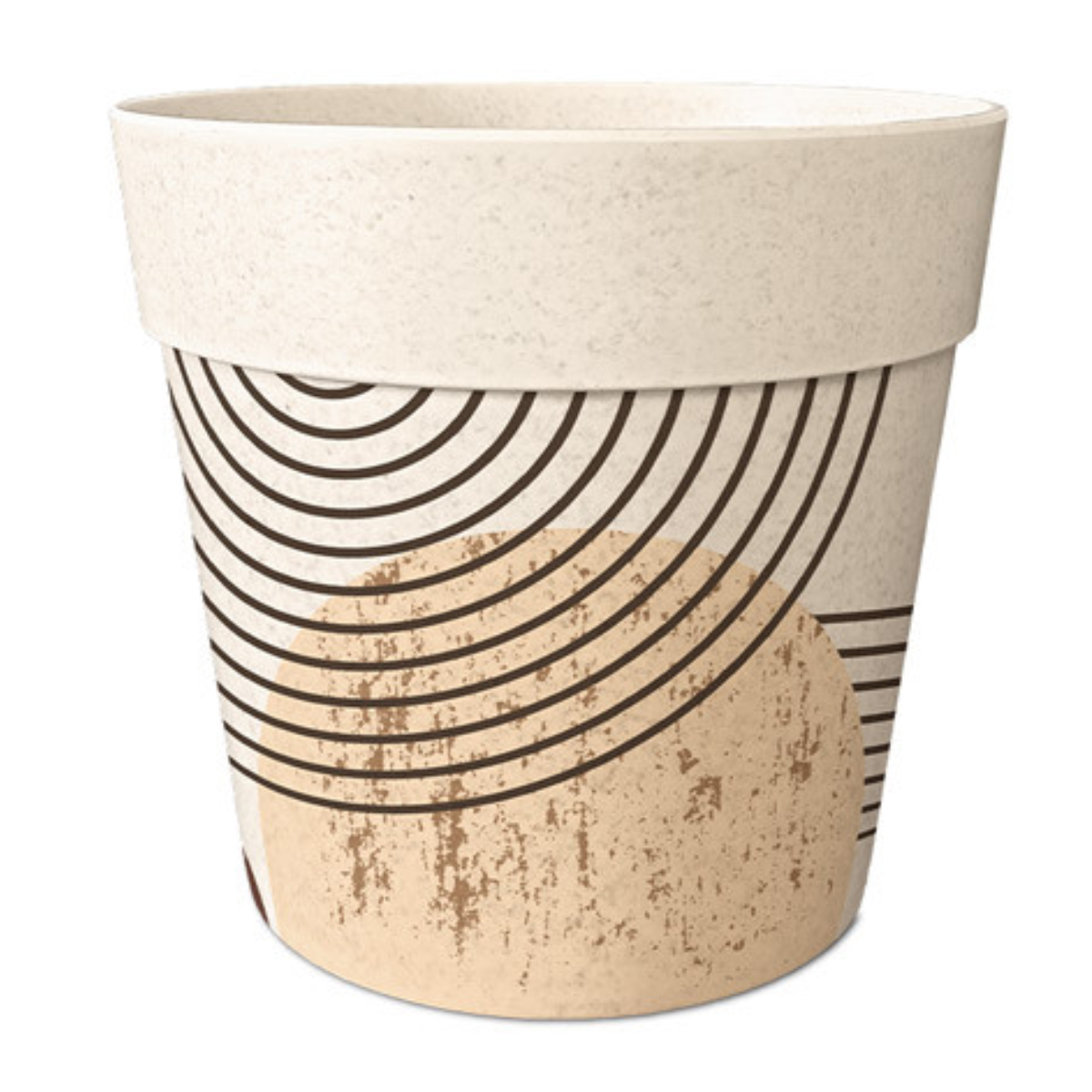 Cache Pot en Fibre de Bambou graphique