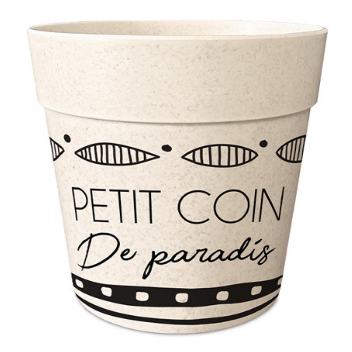 Cache Pot en Fibre de Bambou Petit coin de paradis - 15.5 cm