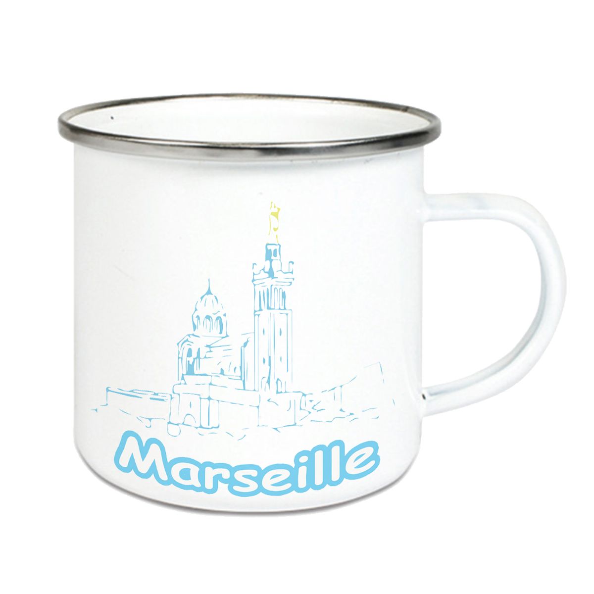 Mug en acier maill Marseille