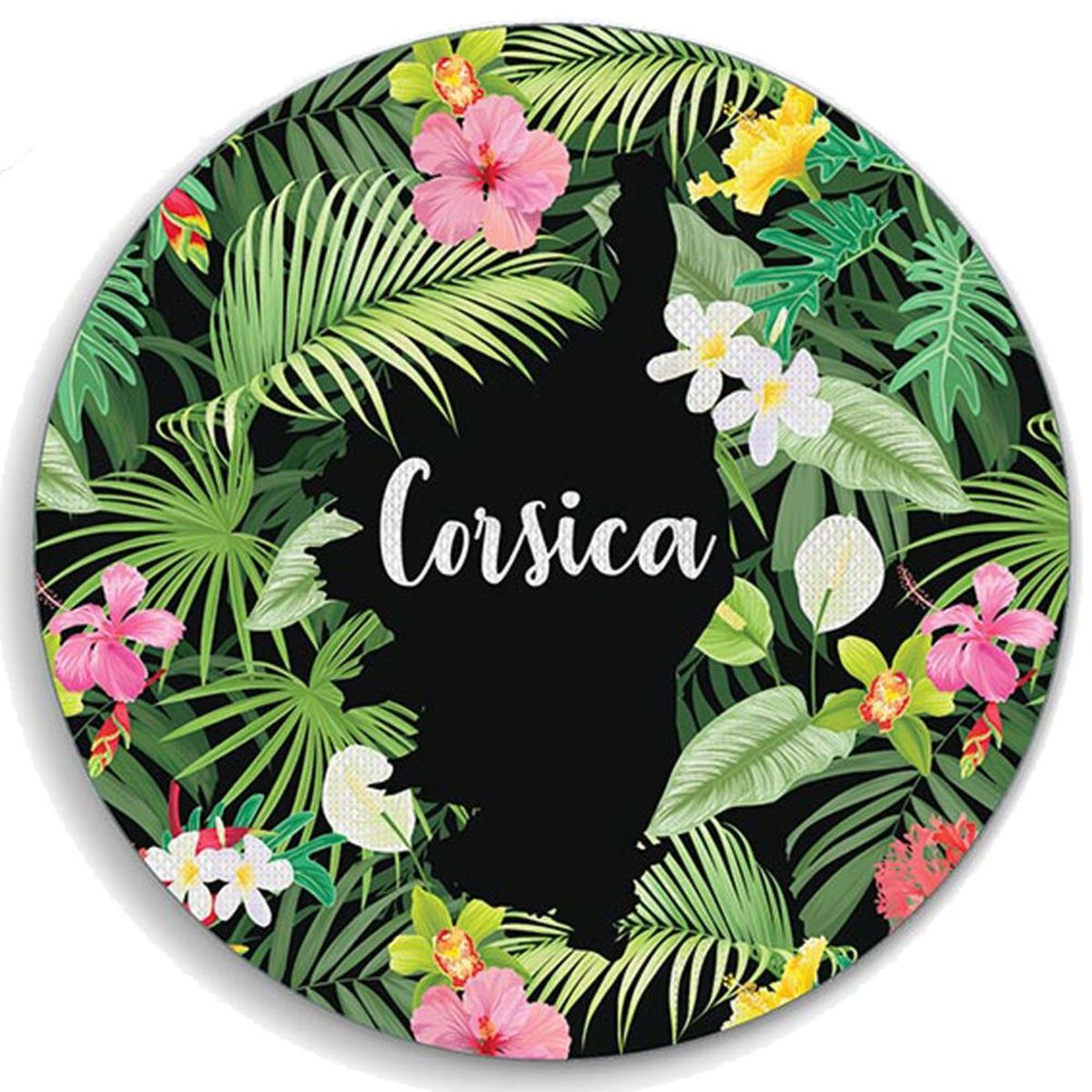 Set de table rond - CORSICA carte noire