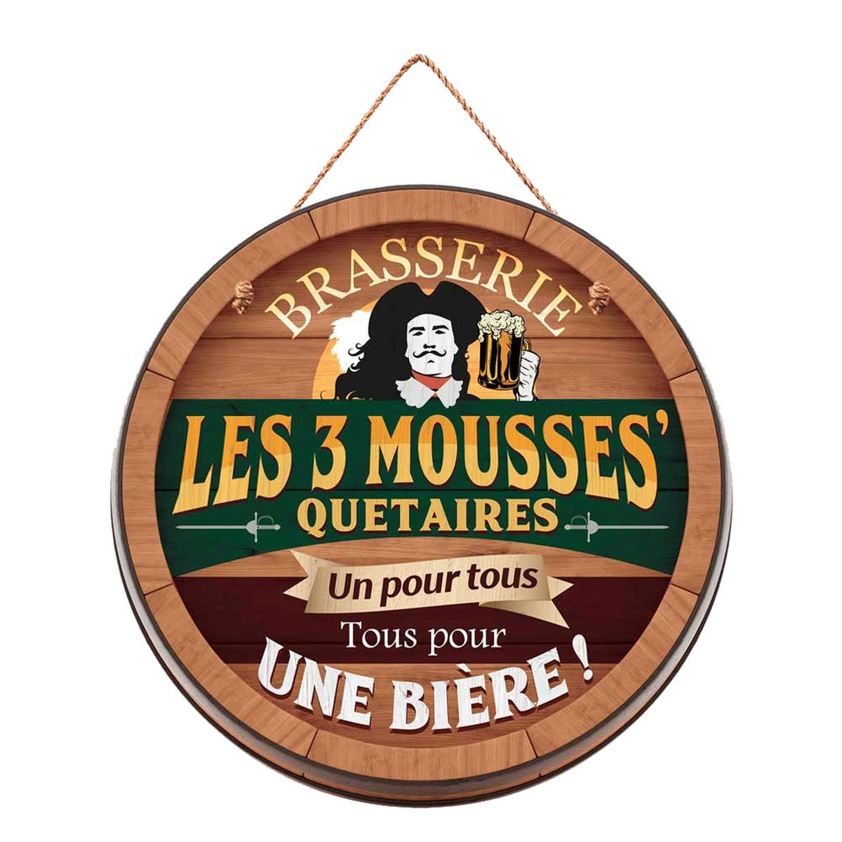 Plaque Dcorative - Brasseries Les 3 Mousses - A Suspendre