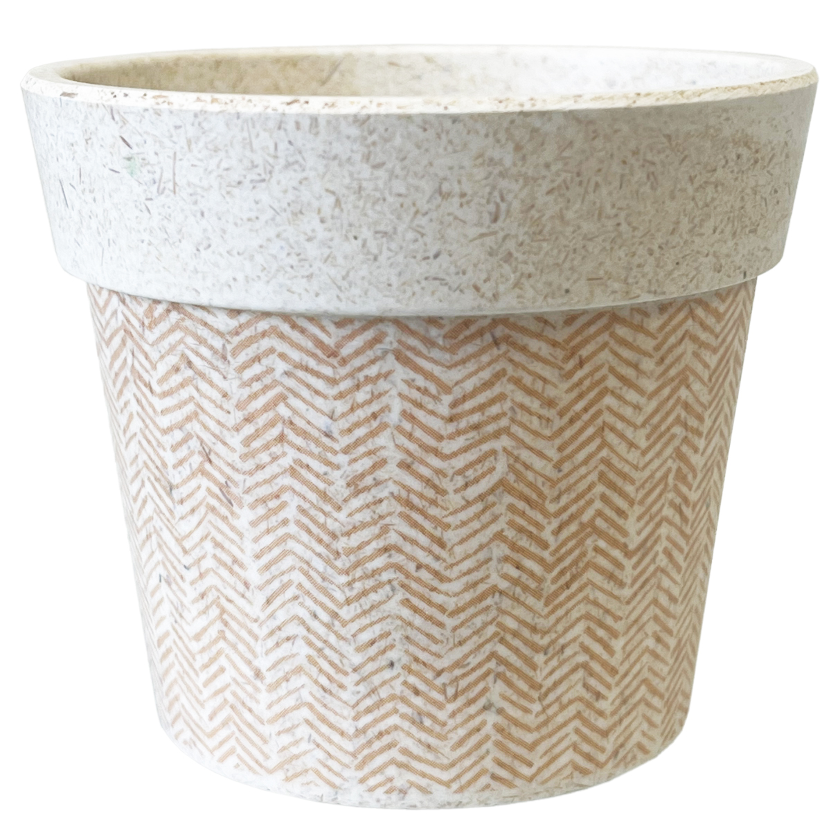 Mini cache pot en fibre de bambou - chevrons