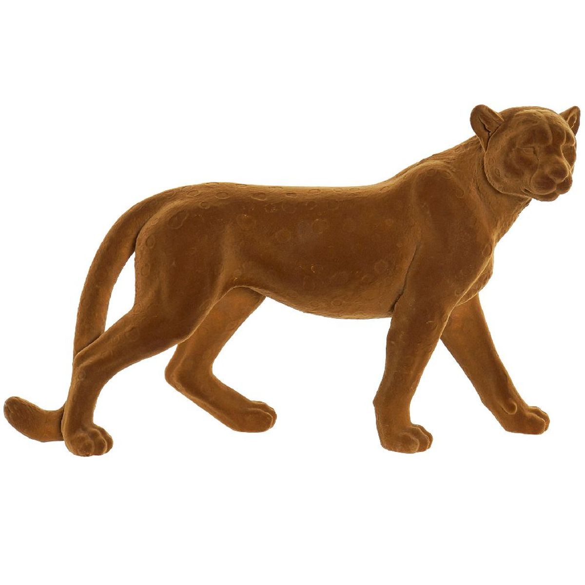 Figurine Dco Lopard Marron en rsine 48 cm