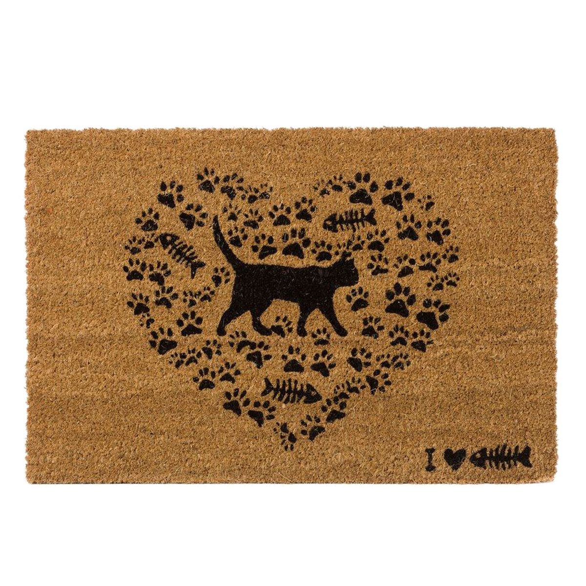 Paillasson en Fibres de coco LOVE CATS 60 CM