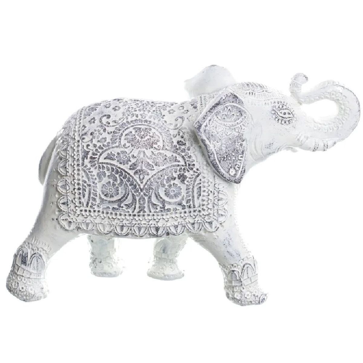 Figurine lphant Indien en parure de crmonie - 20 cm