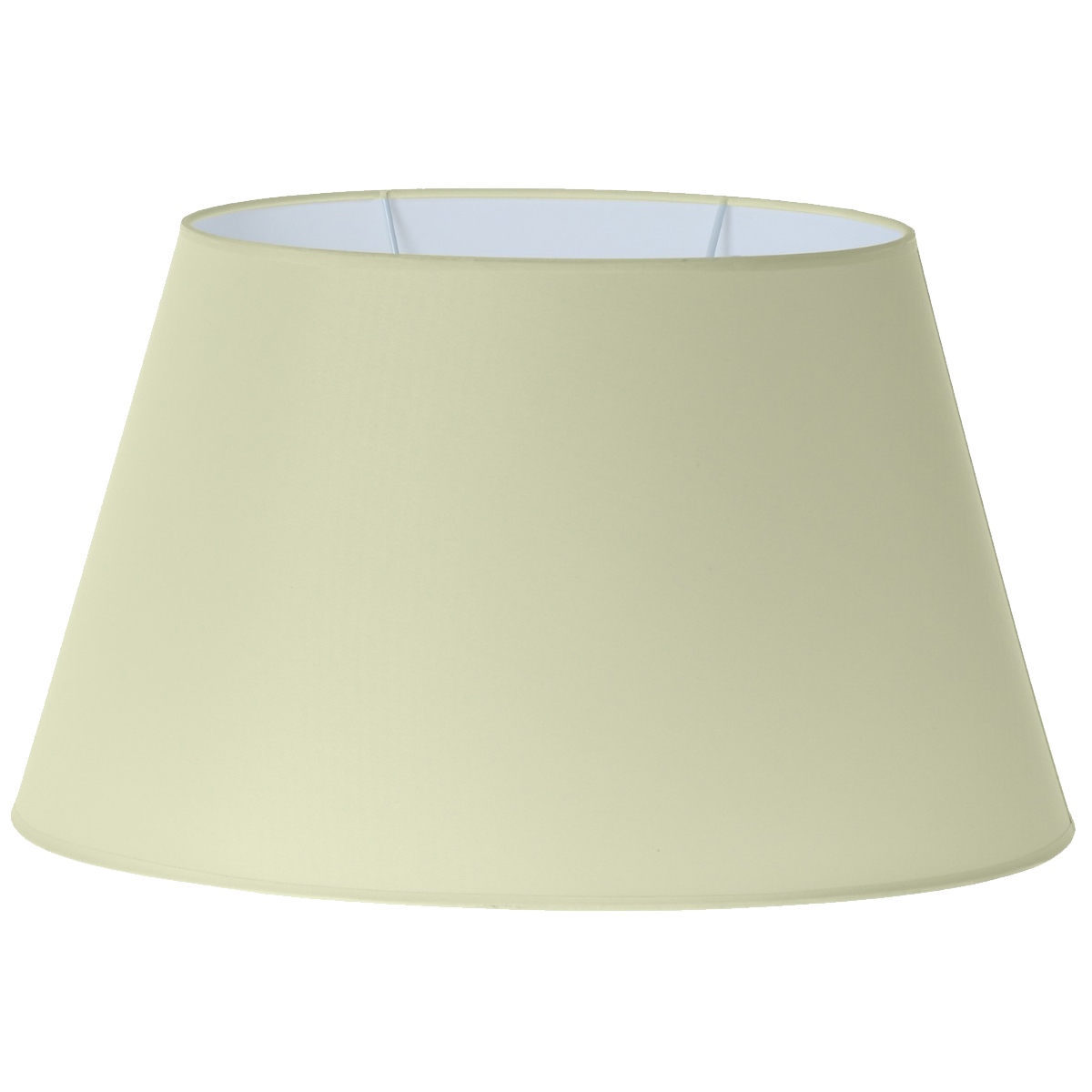 Grand abat-jour ovale couleur beige crme - 50 cm