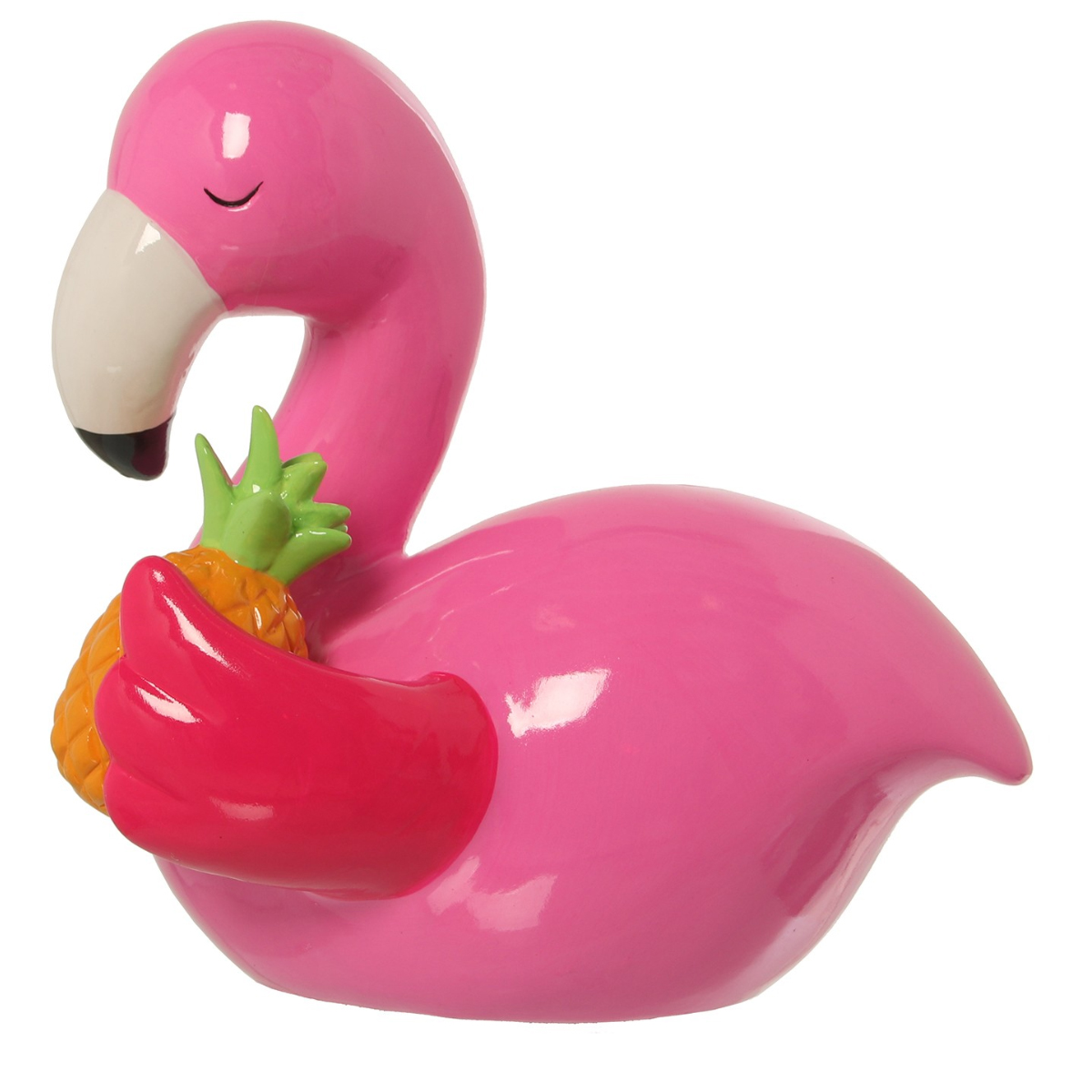 Tirelire Flamant Rose en Cramique  22 cm