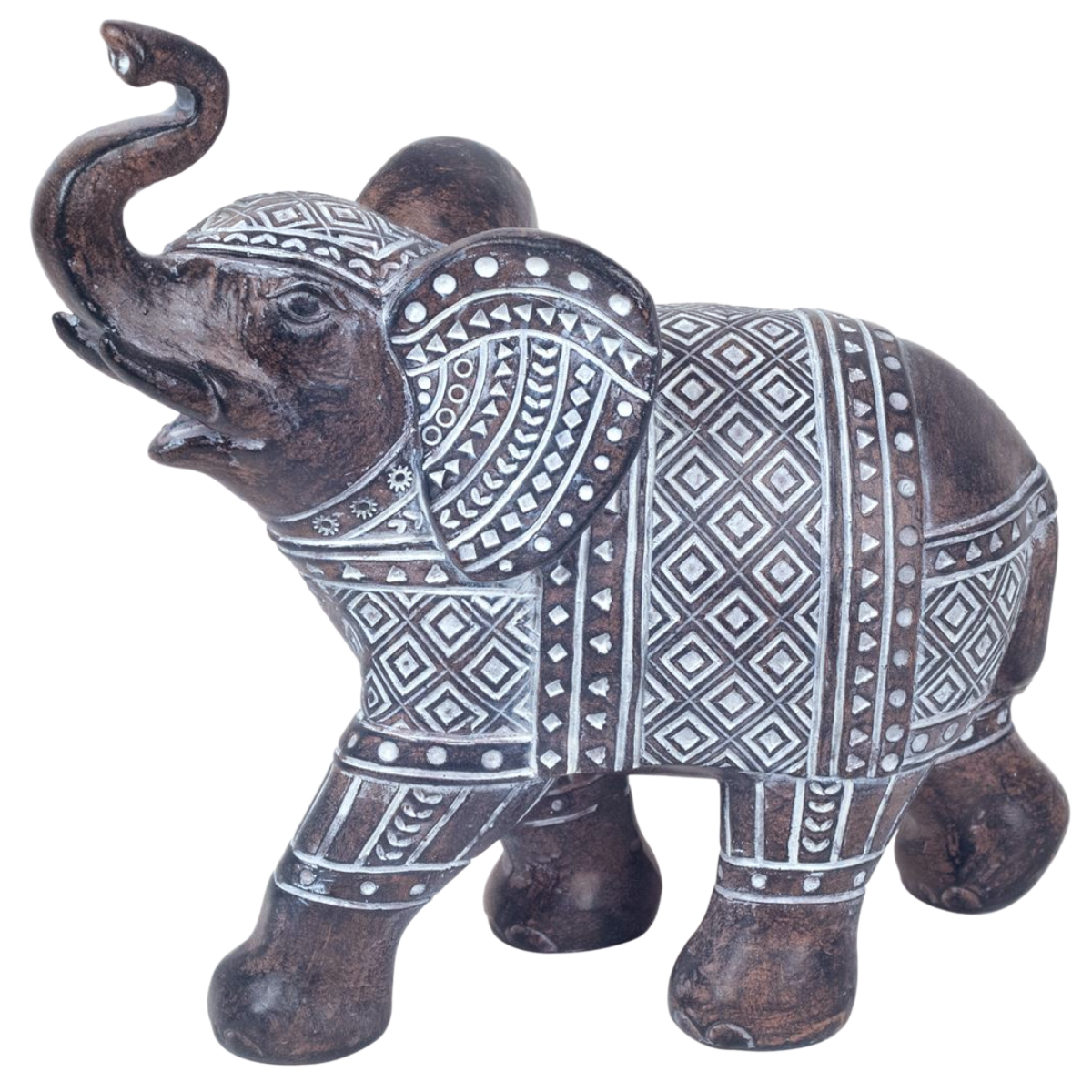 Statue lphant Indien en rsine 18 cm