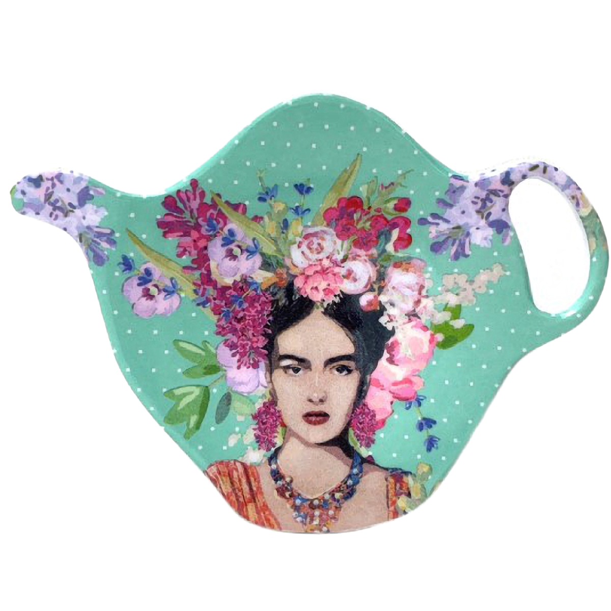 Repose sachet de th Frida Khalo mlamine - vert