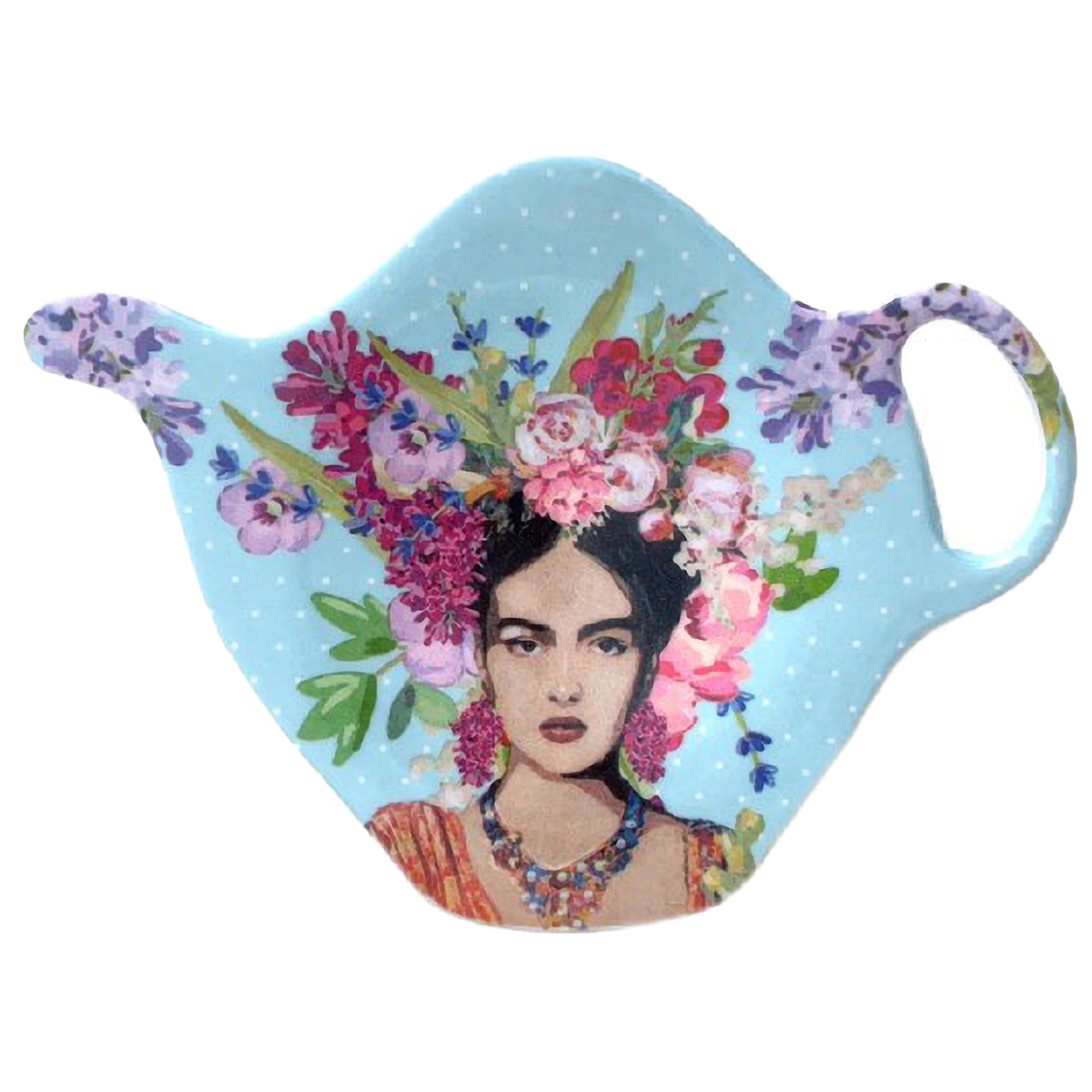 Repose sachet de th Frida Khalo mlamine - bleu