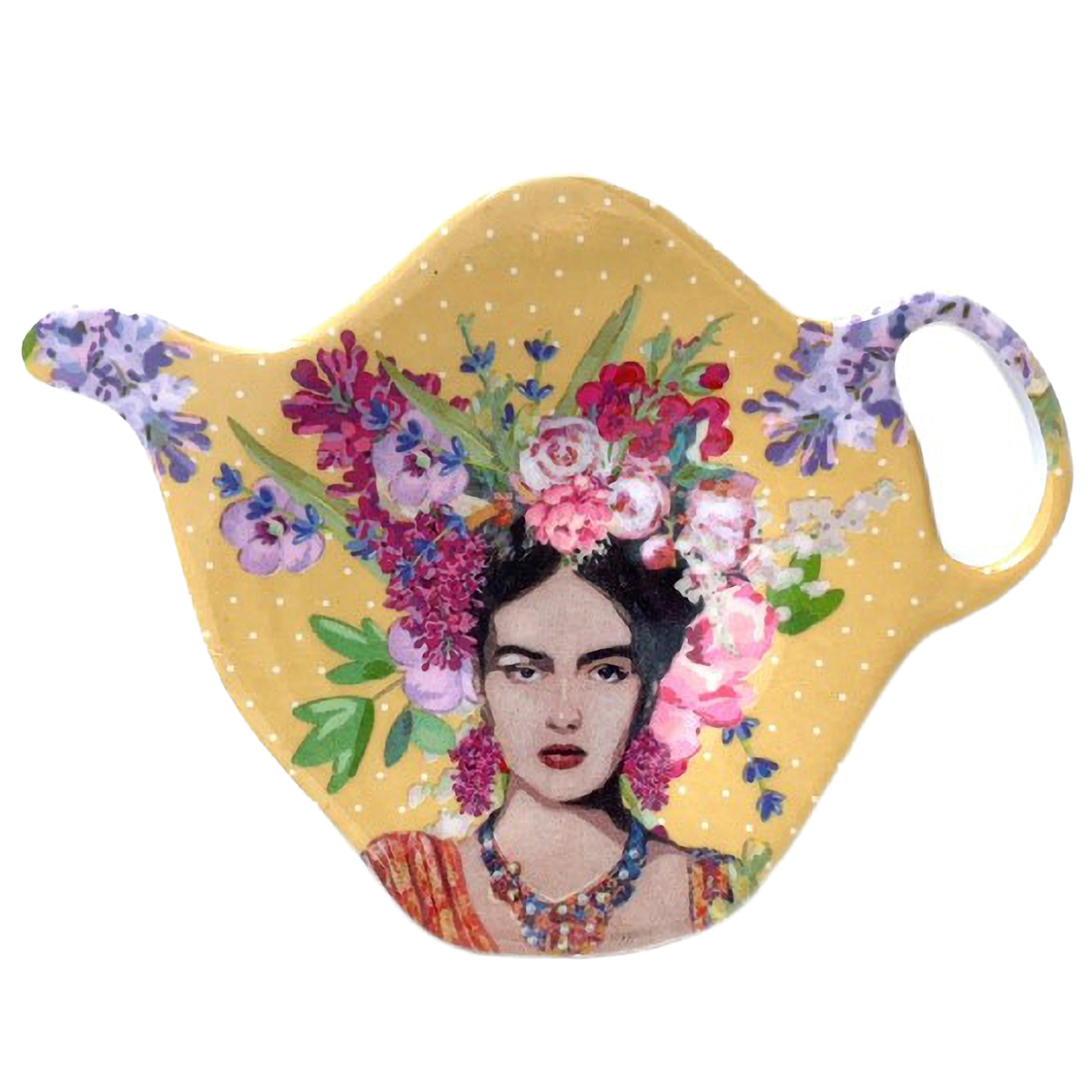 Repose sachet de th Frida Khalo mlamine - jaune