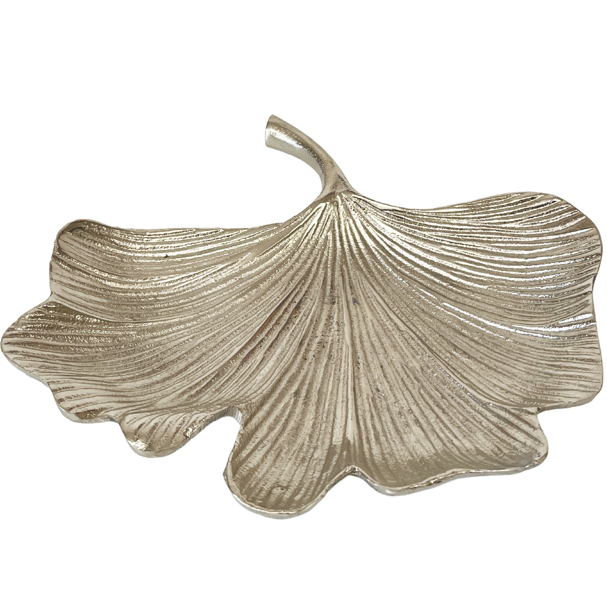 Coupelle feuille de ginkgo biloba en aluminium