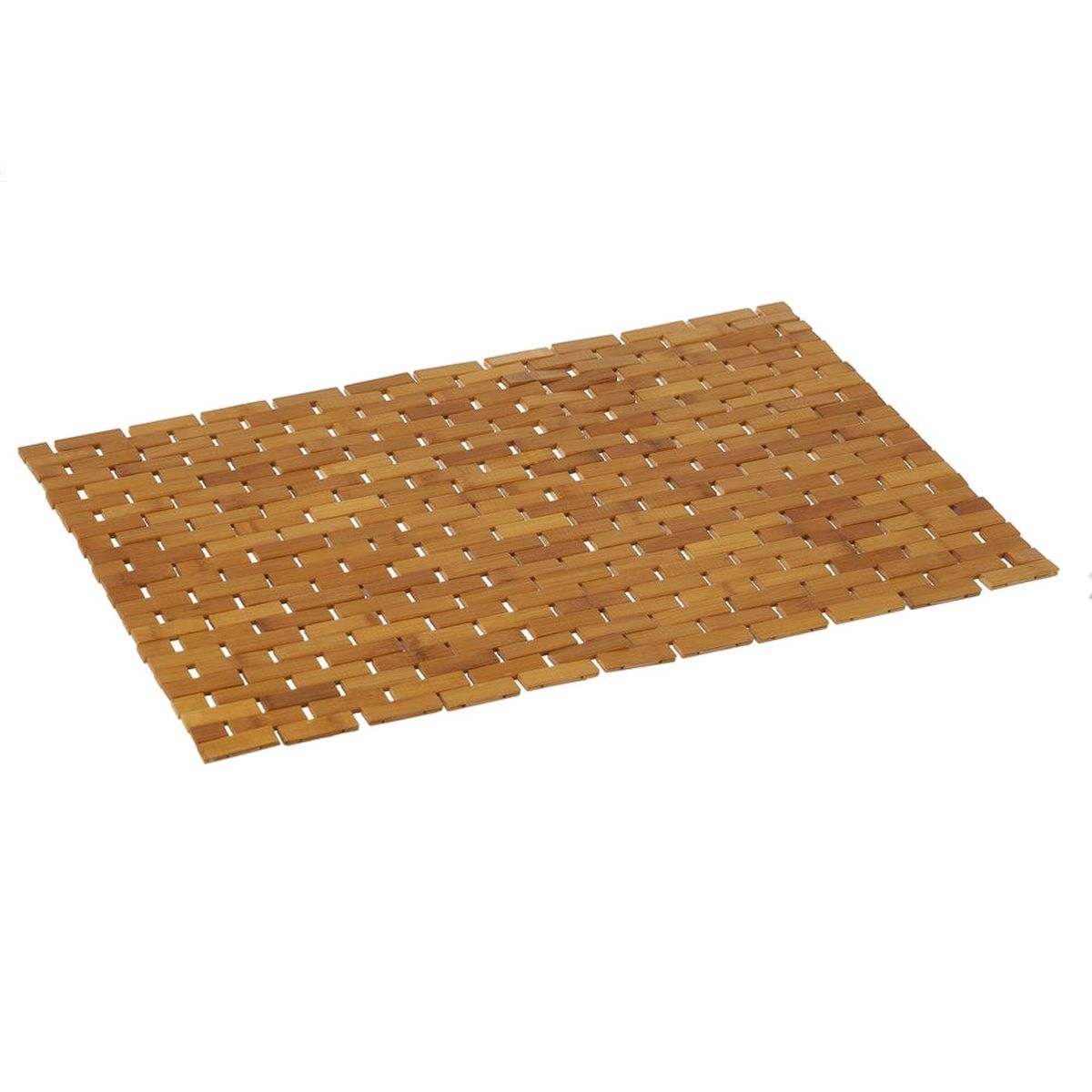 Tapis de bain en bambou Naturel 42 x 60 cm