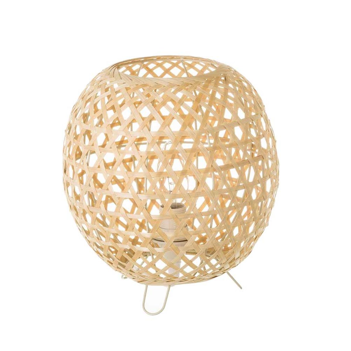 Lampe Ronde  poser naturel en Bambou