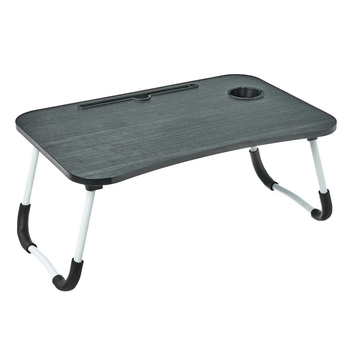 Plateau sur pieds multifonction pliable - Noir - 60 cm