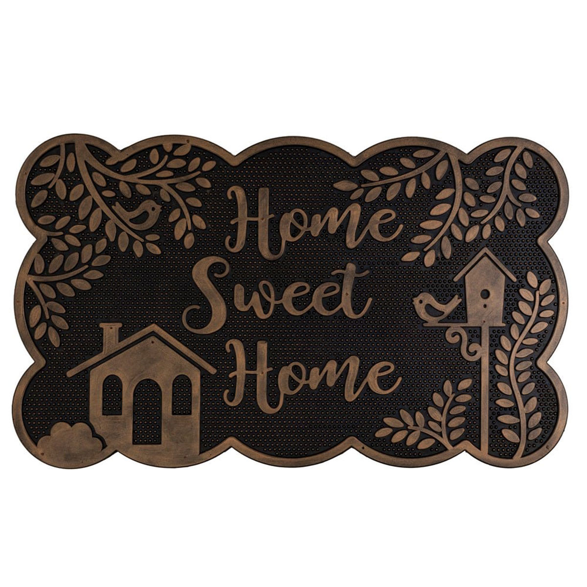 Paillasson en gomme home sweet home 75 x 45 cm