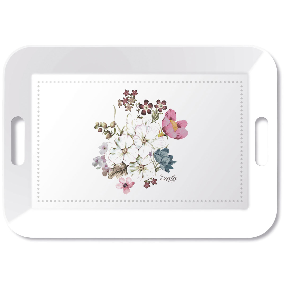 Grand Plateau en mlamine floral ma