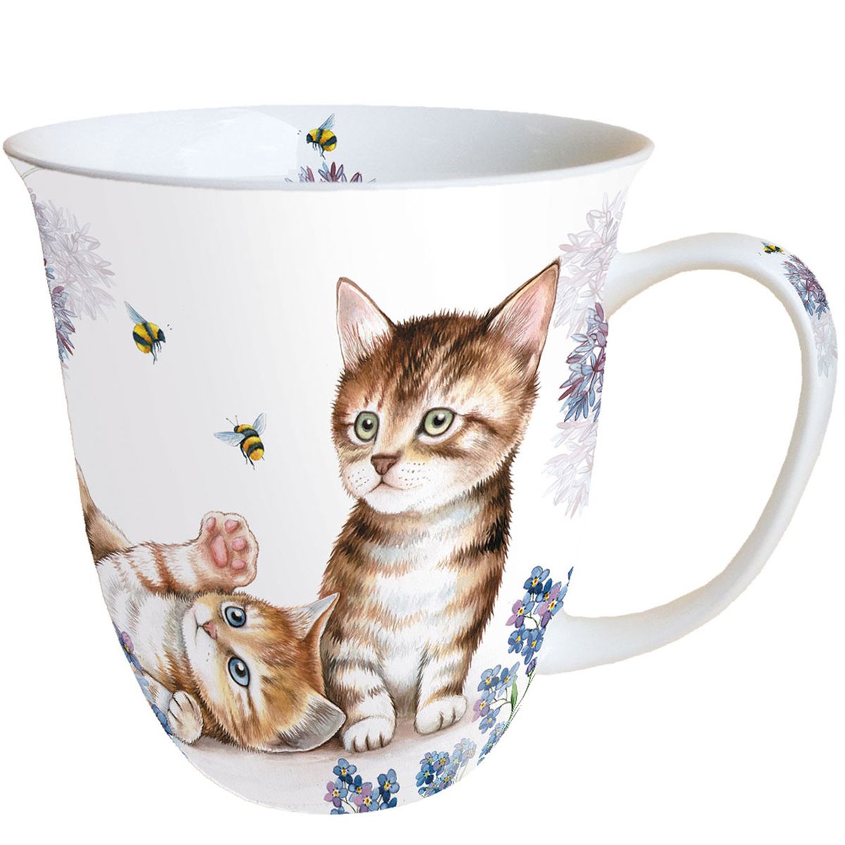 Mug en Porcelaine fine - Chats et Abeilles