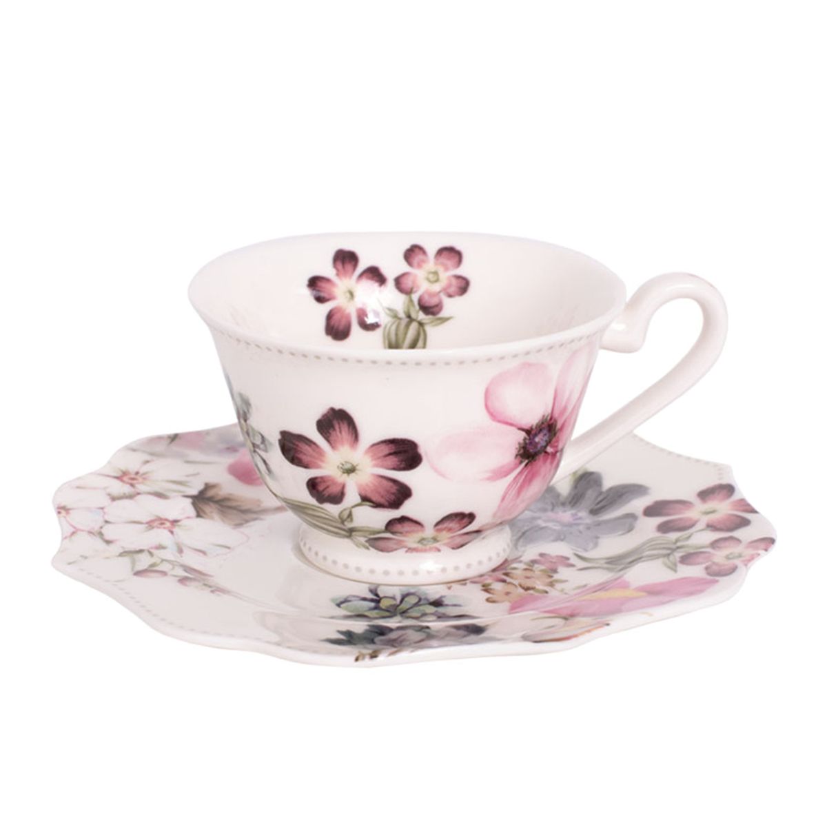 Tasse et sous-tasse en Porcelaine fine - Ma