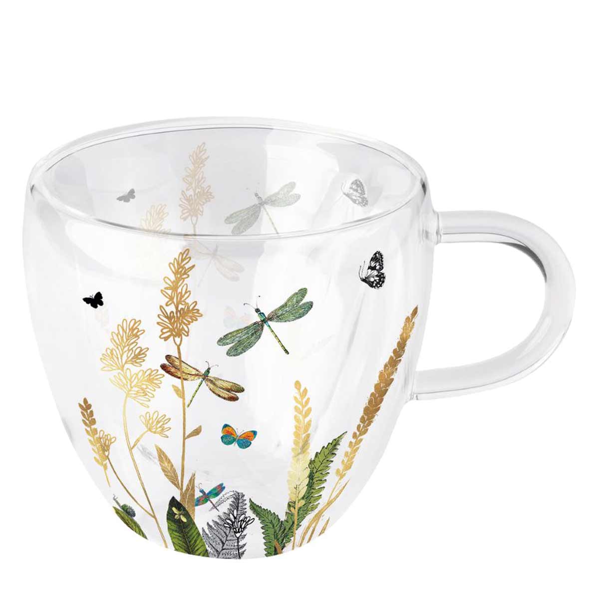 Tasse pour le th double paroi - Libellule