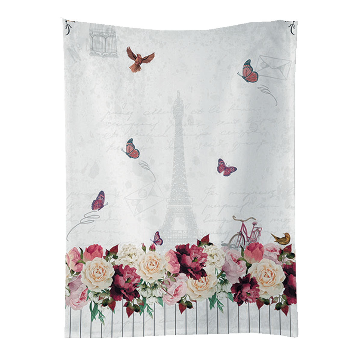 Torchon en coton Paris Romantique 50 x 70 cm