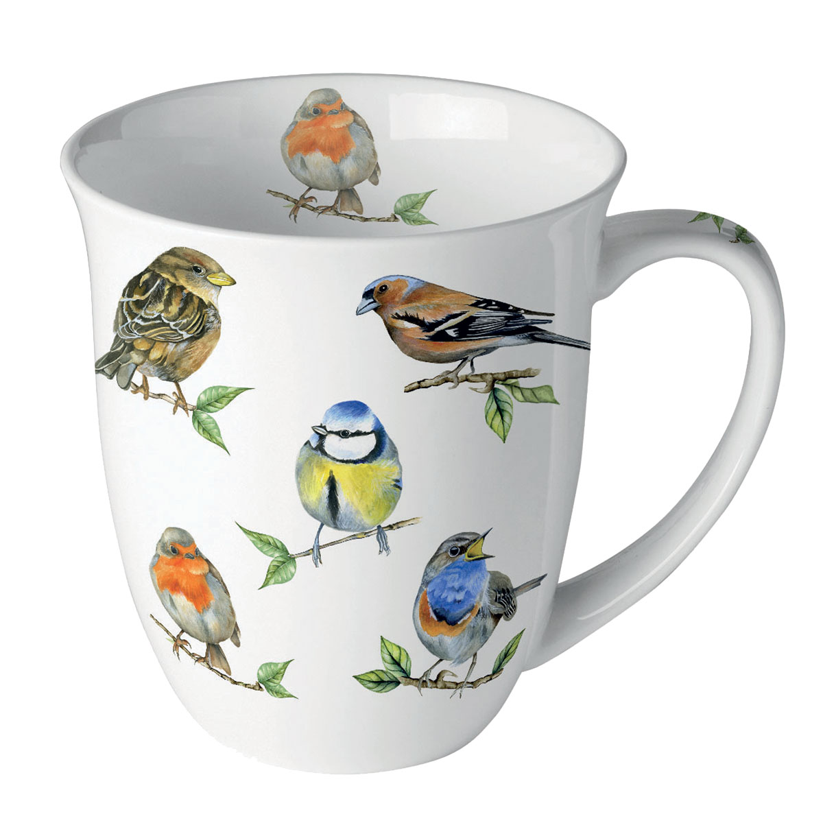 Mug en Porcelaine fine - Espces d'oiseaux