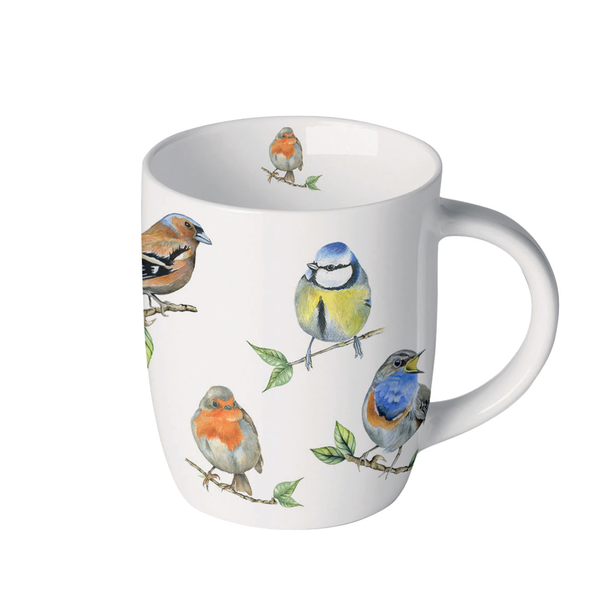 Petite Tasse en Porcelaine Fine - Espces d'Oiseaux