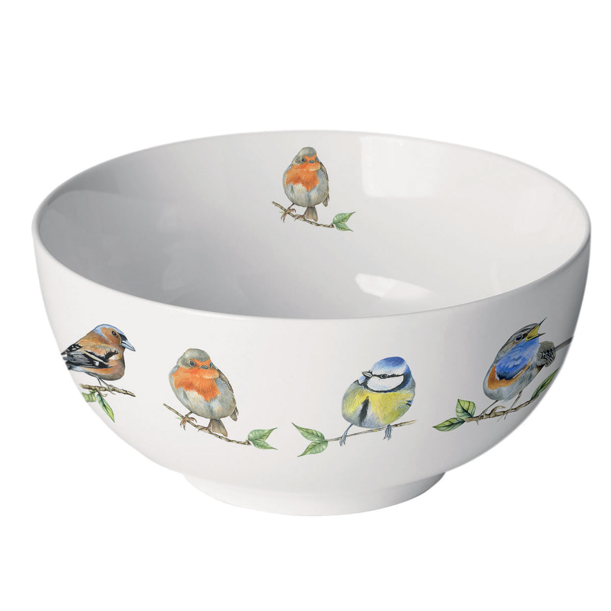 Bol en Porcelaine fine Espces d'oiseaux