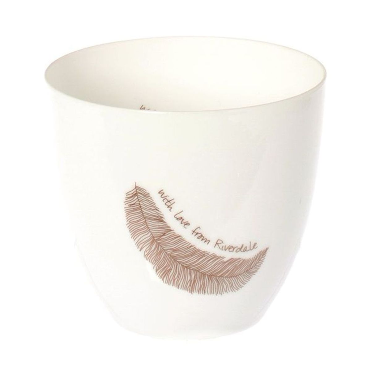 Verre dco pour Bougie Votive Plume With Love