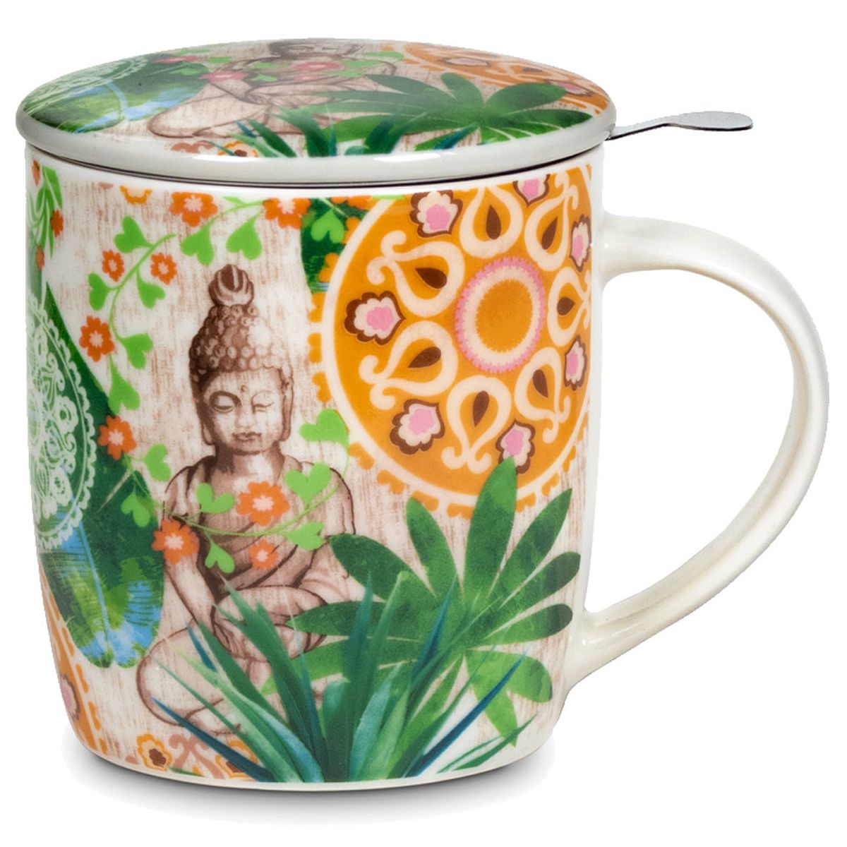 Tisanire Paradis de Bouddha avec infuseur mtal