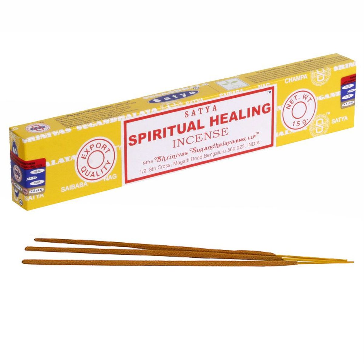 Encens Satya Nag Champa Gurison Spirituelle 15 g