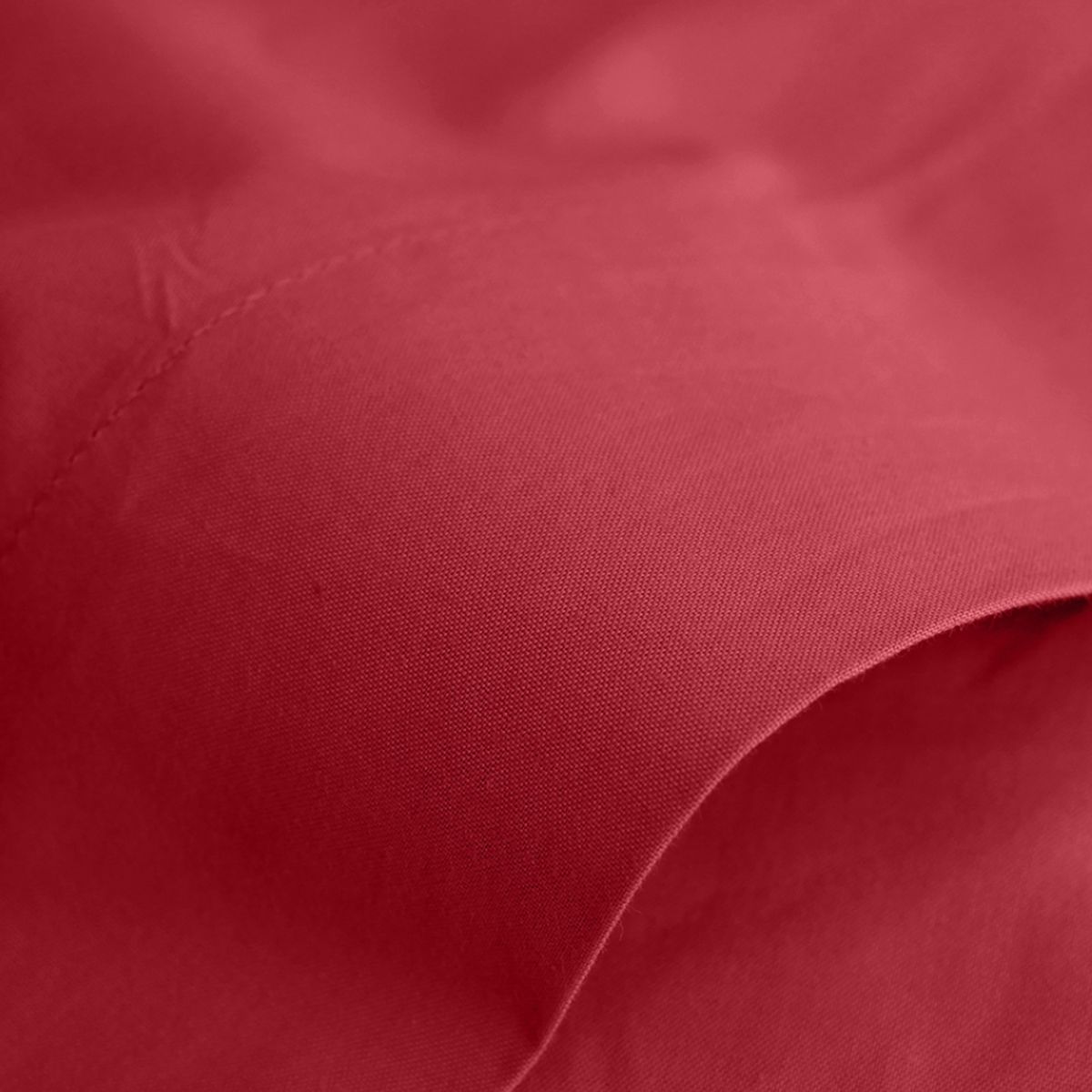 Drap housse Coton percale 80 fils 180 x 200 x 30 cm - Rubis