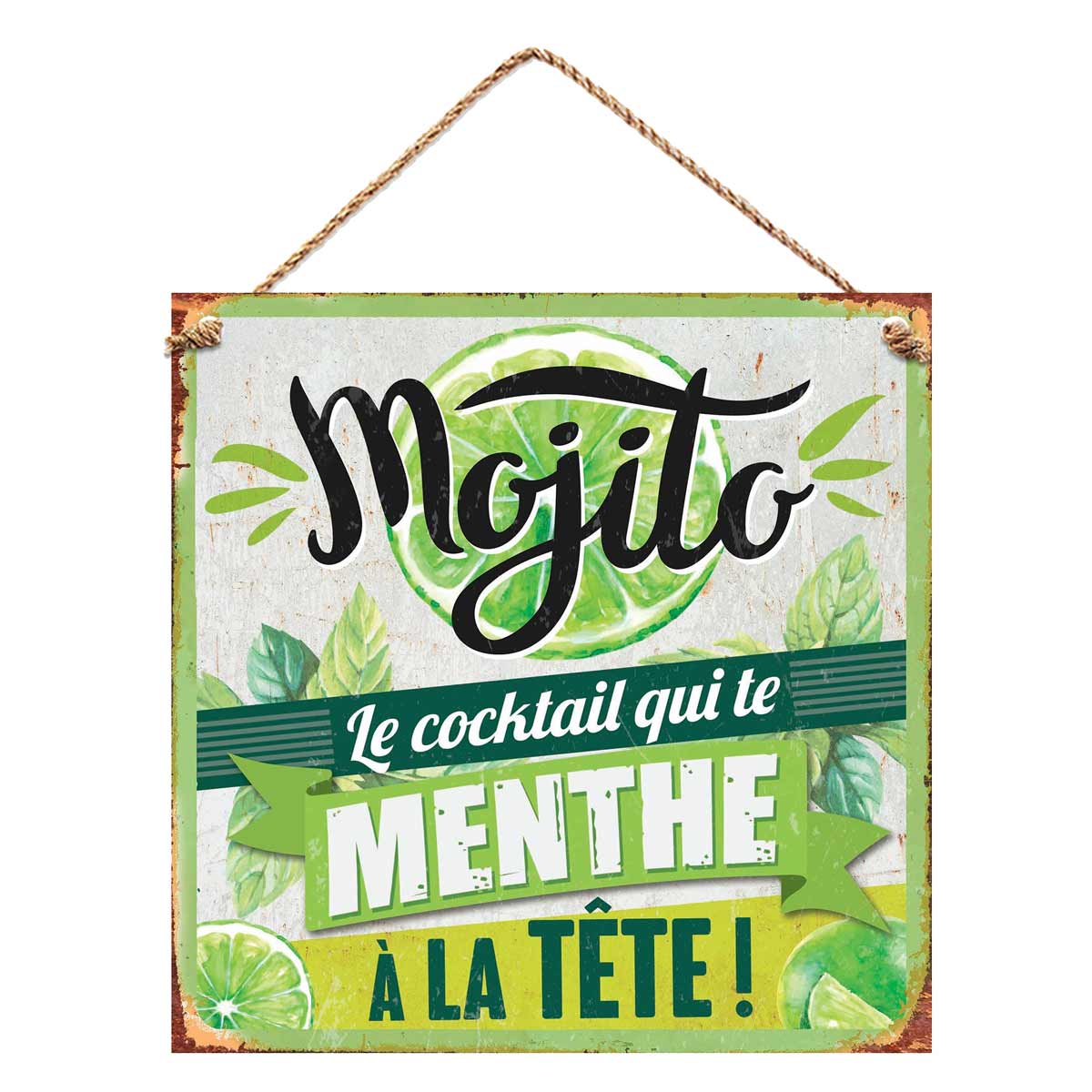 Plaque Dcorative Mojito  Suspendre 20 cm